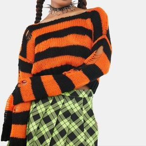 Night of Fright distressed sweater